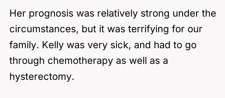Her prognosis was relatively strong under the circumstances, but it...