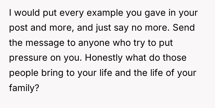 I would put every example you gave in your post...
