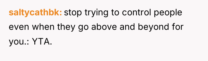 saltycathbk stop trying to control people even when they go...