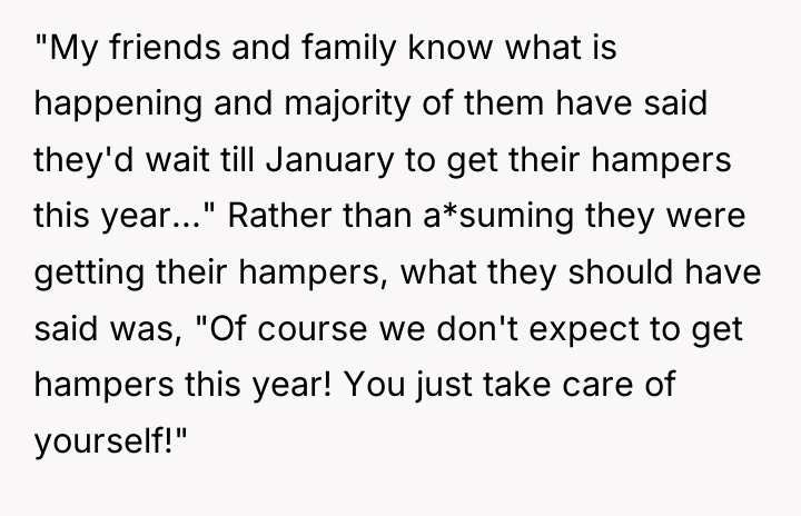 "My friends and family know what is happening and majority...