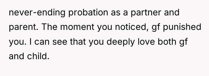 never-ending probation as a partner and parent. The moment you...