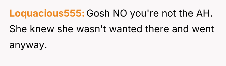 Loquacious555 Gosh NO you're not the AH. She knew she...