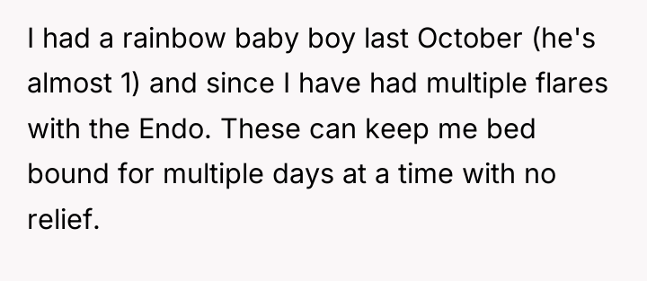 I had a rainbow baby boy last October (he's almost...