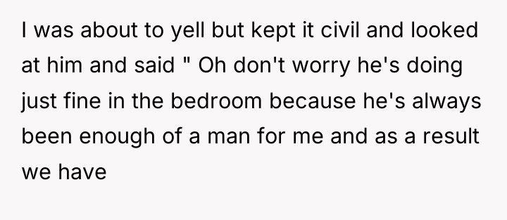I was about to yell but kept it civil and...