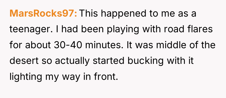 MarsRocks97 This happened to me as a teenager. I had...