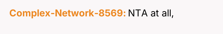 Complex-Network-8569 NTA at all,