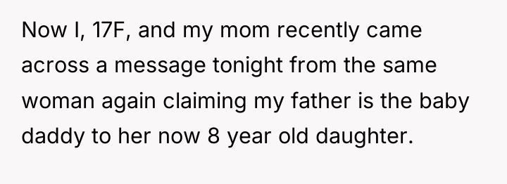 Now I, 17F, and my mom recently came across a...