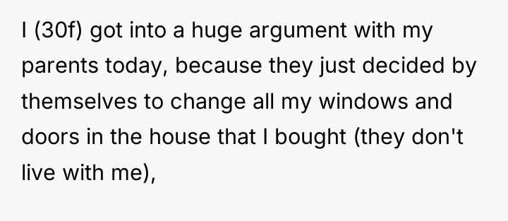 I (30f) got into a huge argument with my parents...