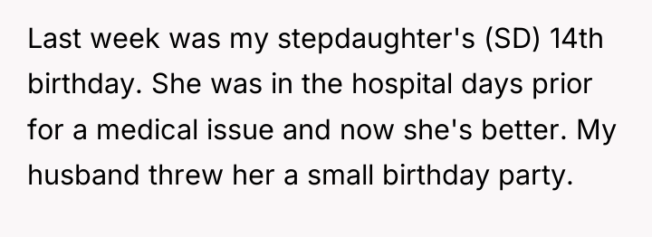 Last week was my stepdaughter's (SD) 14th birthday. She was...
