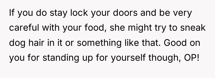 If you do stay lock your doors and be very...