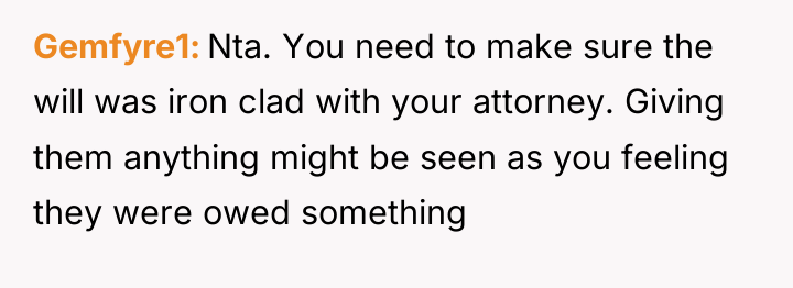Gemfyre1 Nta. You need to make sure the will was...