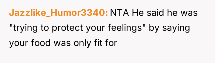 Jazzlike_Humor3340 NTA He said he was "trying to protect your...