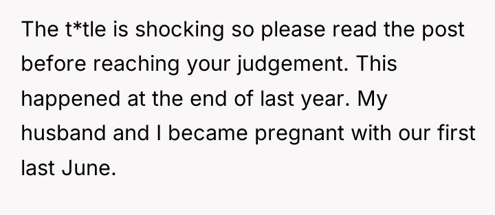 The t*tle is shocking so please read the post before...