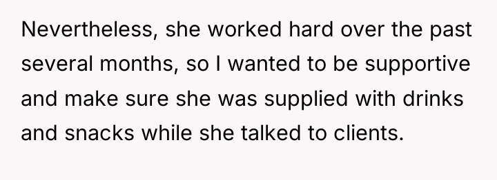 Nevertheless, she worked hard over the past several months, so...