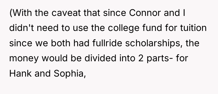 (With the caveat that since Connor and I didn't need...