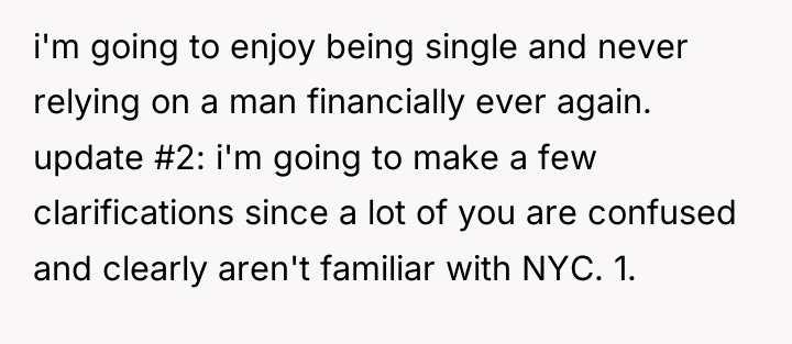 i'm going to enjoy being single and never relying on...
