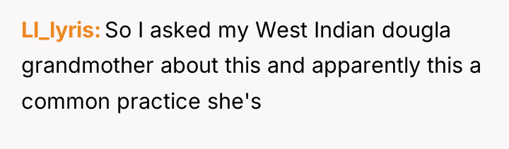 Ll_lyris So I asked my West Indian dougla grandmother about...