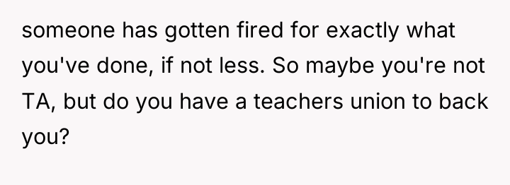 someone has gotten fired for exactly what you've done, if...
