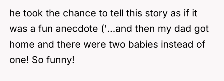 he took the chance to tell this story as if...
