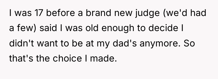 I was 17 before a brand new judge (we'd had...