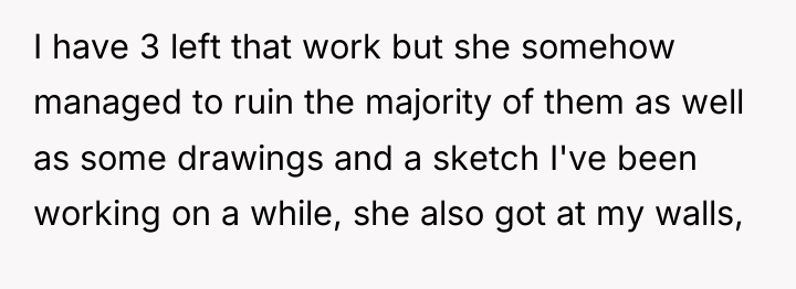 I have 3 left that work but she somehow managed...
