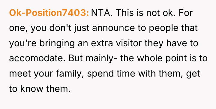 Ok-Position7403 NTA. This is not ok. For one, you don't...