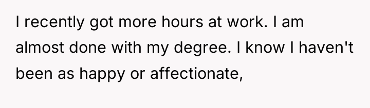 I recently got more hours at work. I am almost...