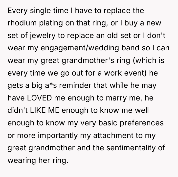 Every single time I have to replace the rhodium plating...