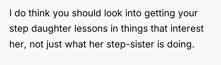 I do think you should look into getting your step...