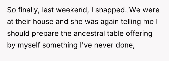 So finally, last weekend, I snapped. We were at their...