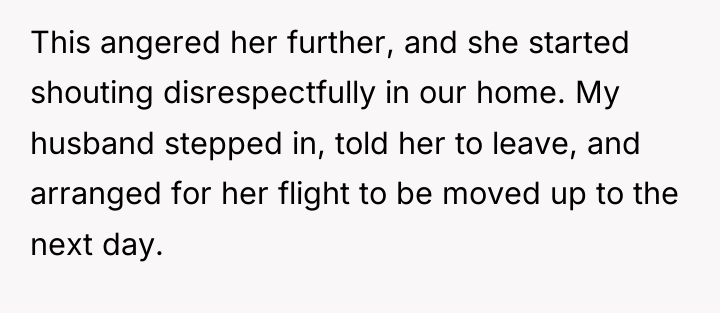 This angered her further, and she started shouting disrespectfully in...
