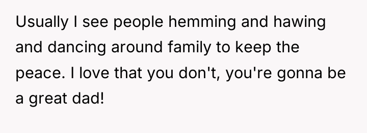 Usually I see people hemming and hawing and dancing around...