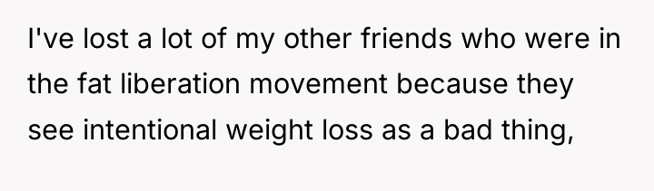 I've lost a lot of my other friends who were...