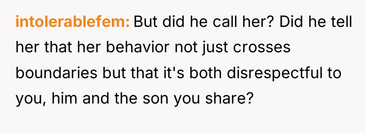 intolerablefem But did he call her? Did he tell her...