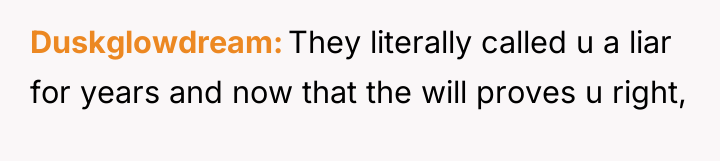 Duskglowdream They literally called u a liar for years and...