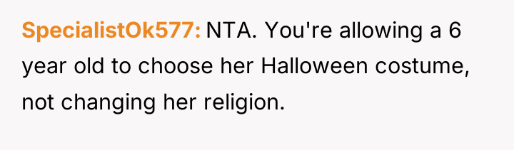 SpecialistOk577 NTA. You're allowing a 6 year old to choose...