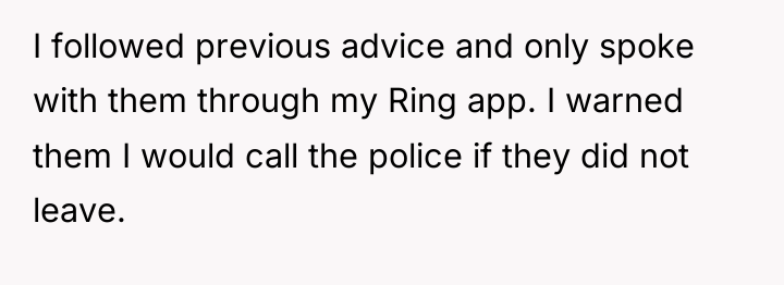 I followed previous advice and only spoke with them through...