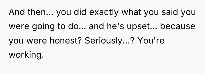 And then... you did exactly what you said you were...