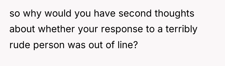 so why would you have second thoughts about whether your...