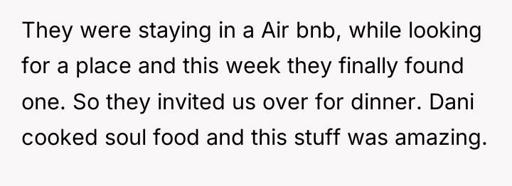 They were staying in a Air bnb, while looking for...