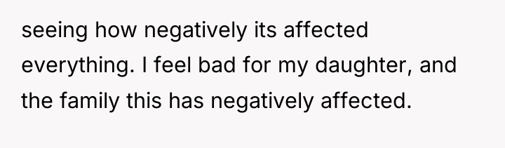 seeing how negatively its affected everything. I feel bad for...