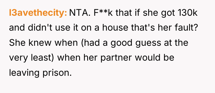 l3avethecity NTA. F**k that if she got 130k and didn't...