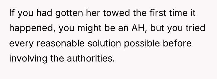 If you had gotten her towed the first time it...