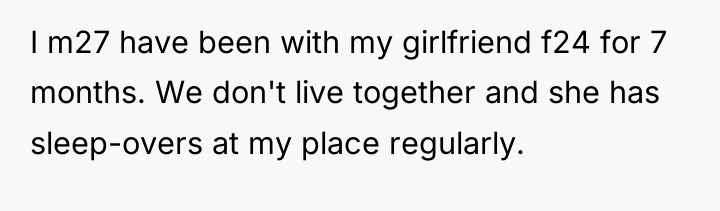 I m27 have been with my girlfriend f24 for 7...