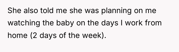 She also told me she was planning on me watching...
