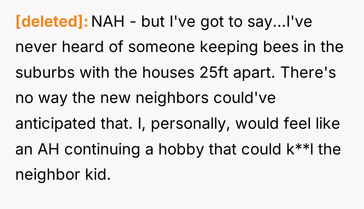 [deleted] NAH - but I've got to say...I've never heard...