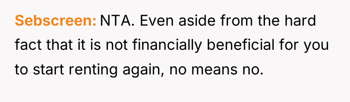 Sebscreen NTA. Even aside from the hard fact that it...