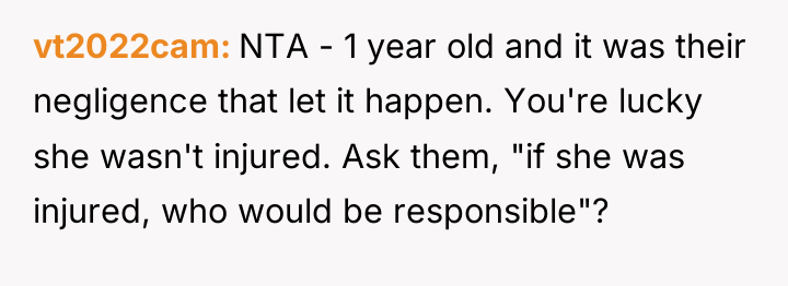 vt2022cam NTA - 1 year old and it was their...