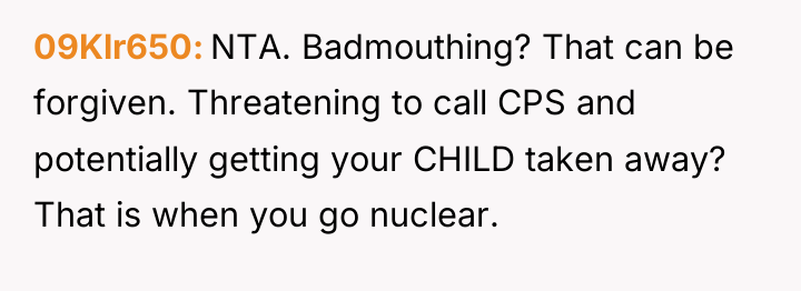 09Klr650 NTA. Badmouthing? That can be forgiven. Threatening to call...