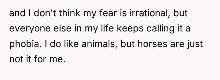 and I don't think my fear is irrational, but everyone...